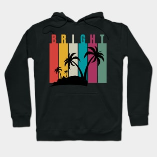 Bright with colors palm trees Hoodie